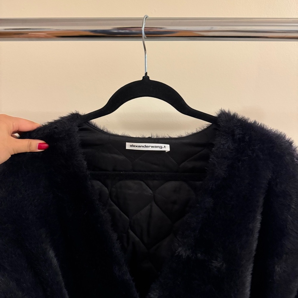 Alexander Wang V-Neck Cardigan with Quilted Lining